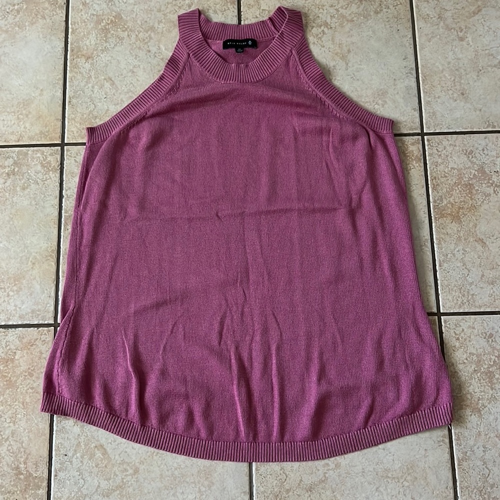 Ryan Wylde Dusty Rose Pink Sleeveless‎ Sweater Tank Top, Sz 2X